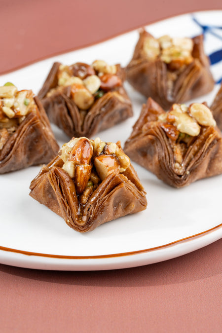 Choco Cashew Pyramid Baklava