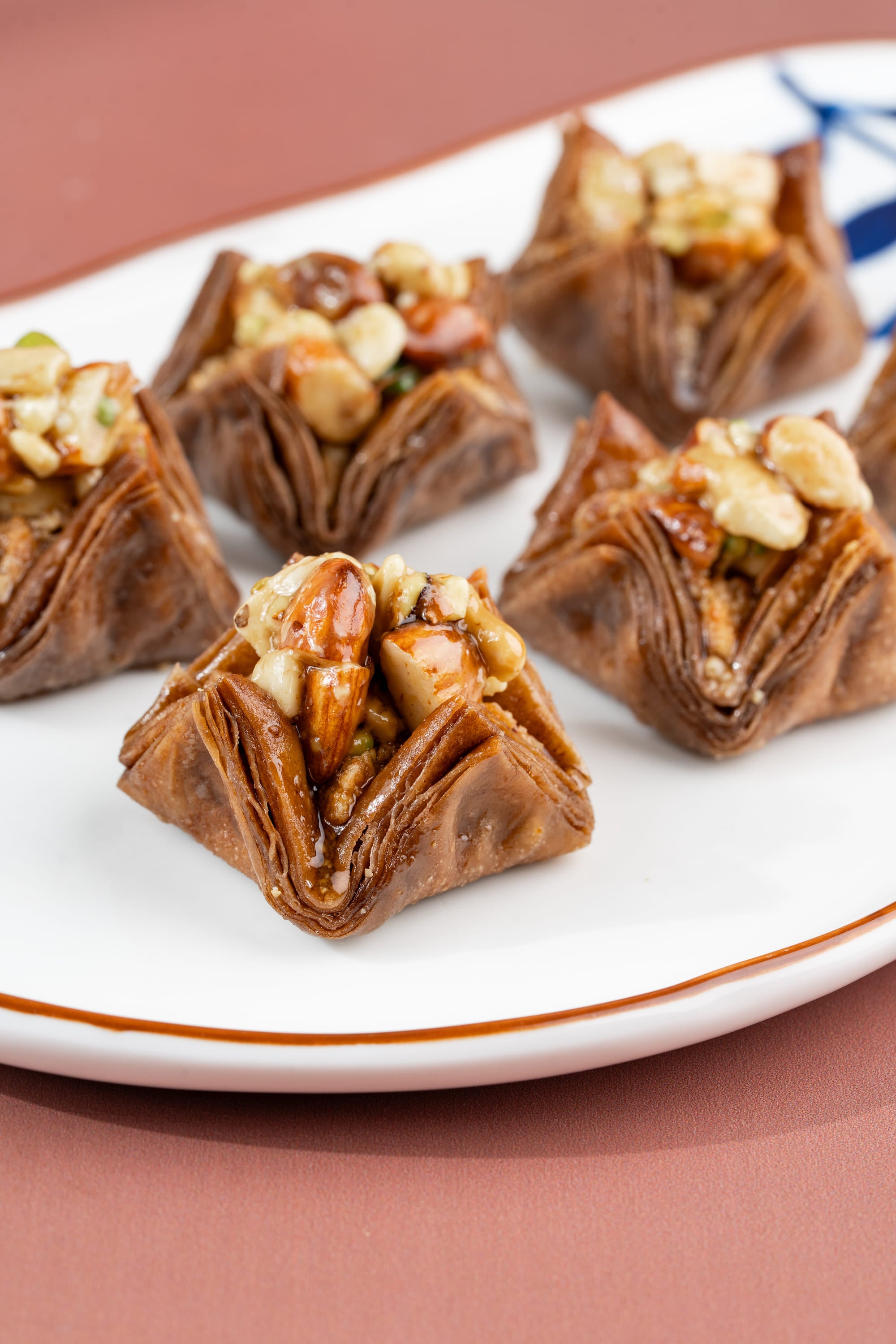Choco Cashew Pyramid Baklava
